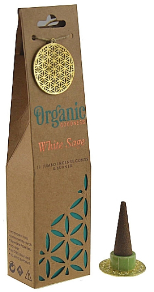 Räucherkegel Organic White Sage